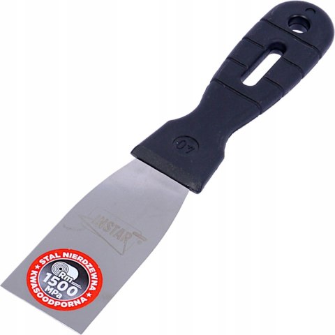 Szpachelka nierdzewna malarska 40 mm uchwyt z tworzywa Instar 0910 Szpachelka nierdzewna malarska 40 mm uchwyt z tworzywa Instar 0910