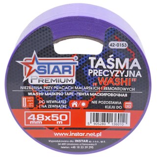 Taśma precyzyjna WASHI PREMIUM malarska bloker 48 mm x 50 m STAR 42-0153