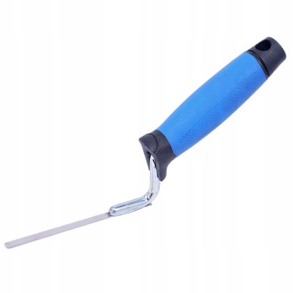 Kielnia fugowa nierdzewna 6 mm nowy niebieski uchwyt gumowy Instar 0315