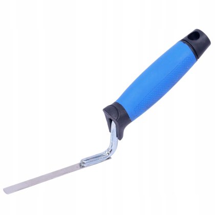 Kielnia fugowa nierdzewna 8 mm nowy niebieski uchwyt gumowy Instar 0307