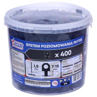 System poziomowania płytek 400 klipsów 1,5 mm SP5 STAR 43-4152