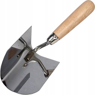 Kielnia wewnętrzna kątowa półokrągła 120 mm uchwyt drewniany Instar 0806