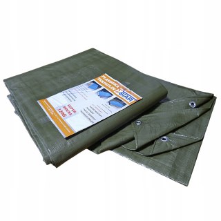 Plandeka zielona 10x15 m UV o gramaturze 120g/m2 wytrzymała STAR 0791