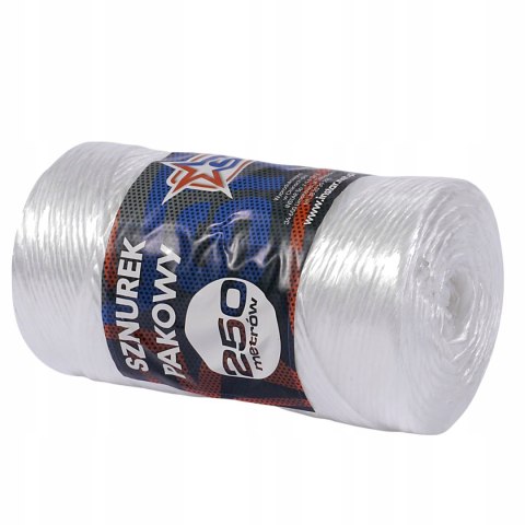 Sznurek pakowy 250 mb z tworzywa sztucznego uniwersalny STAR 0-250 Sznurek pakowy 250 mb z tworzywa sztucznego uniwersalny STAR 0-250