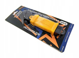 Bezpieczny nóż do rozcinania folii i taśm PP uchwyt z tworzywa STAR 30-0635