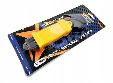 Bezpieczny nóż do rozcinania folii i taśm PP uchwyt z tworzywa STAR 30-0635