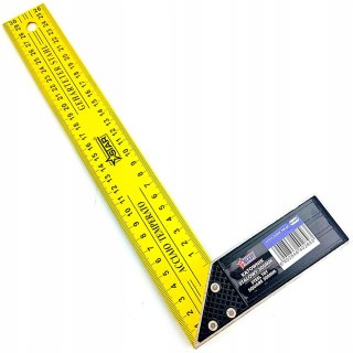 Kątownik stalowy 300mm uchwyt antypoślizgowy stal hartowana STAR 62-0678