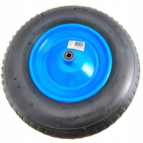 Kółko do taczki 2PR - 4.00-8 z niebieską felgą stalową i dętką STAR 03-1202