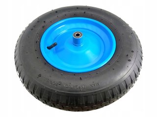 Kółko do taczki 2PR - 4.00-8 z niebieską felgą stalową i dętką STAR 03-1202