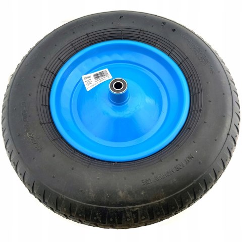 Kółko do taczki 6PR - 4.00-8 z niebieską felgą stalową i dętką STAR 03-1406