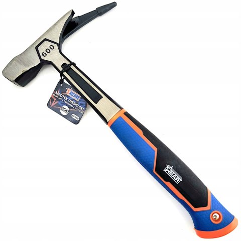 Młotek ciesielski MONOLIT 600g z trzonem z włókna STAR 04-300
