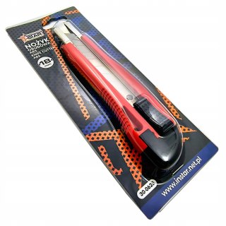 Nożyk 18 mm obudowa ABS segmentowy uniwersalny praktyczny STAR 30-0628