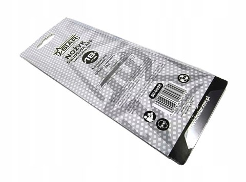 Nożyk 18 mm obudowa ABS segmentowy uniwersalny praktyczny STAR 30-0628