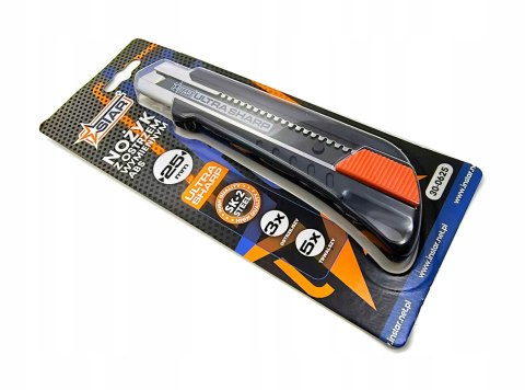 Nożyk abs soft sk-2 z ostrzem wymiennym 25 mm stalowy ostry STAR 30-0625