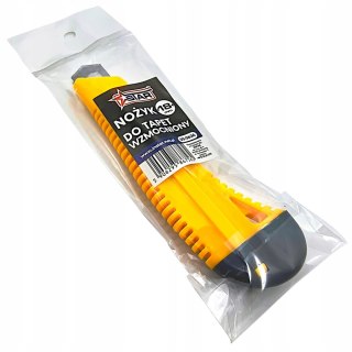Nożyk do tapet wzmocniony 18mm segmentowy praktyczny STAR 30-0634