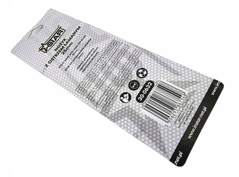 Nożyk z ostrzem łamanym 25mm segmentowy stal hartowana STAR 30-0632