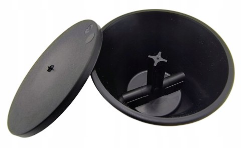 Obudowa uchwytu odgromowego z pokrywką druty 8-10 mm czarna Instar 880-4040