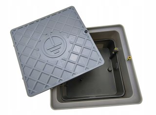 Obudowa złącza kontrolnego OZK2 naścienna szara 170x170 mm Instar 880-00S2