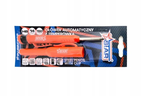 Ołówek automatyczny 150mm z temperówką i wymiennymi rysikami STAR 65-0500