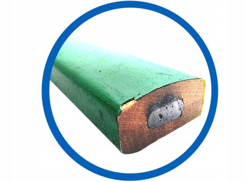 Ołówek murarski 4H płaski techniczny 24cm zielony budowlany STAR 65-0665