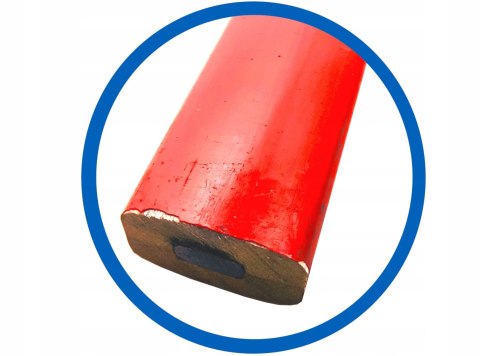 Ołówek stolarski HB płaski 24cm czerwony precyzyjny budowlany STAR 65-0664