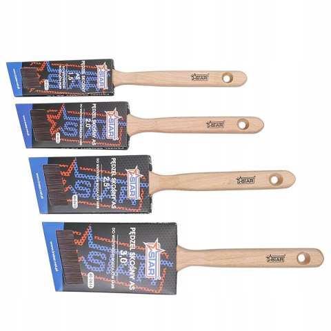 Pędzel skośny AS 1,5" 38mm uniwersalny farby wodne i olejne STAR 40-0611