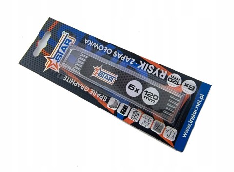 Rysik zapas do ołówka traserskiego 120mm 6szt STAR 65-0501