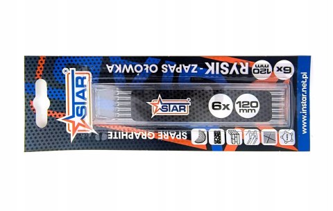 Rysik zapas do ołówka traserskiego 120mm 6szt STAR 65-0501