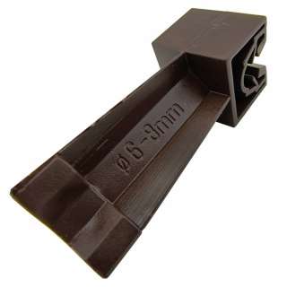 Słupek odgromowy brąz ciemny M6 zwody poziome montaż 6-8 mm Instar 880-S1BC