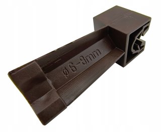 Słupek odgromowy brąz ciemny M6 zwody poziome montaż 6-8 mm Instar 880-S1BC