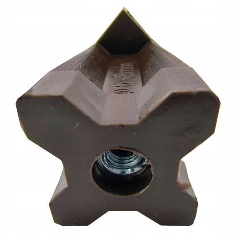 Słupek odgromowy brąz ciemny M6 zwody poziome montaż 6-8 mm Instar 880-S1BC