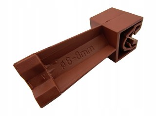 Słupek odgromowy brąz jasny M6 zwody poziome montaż 6-8 mm Instar 880-S1BJ