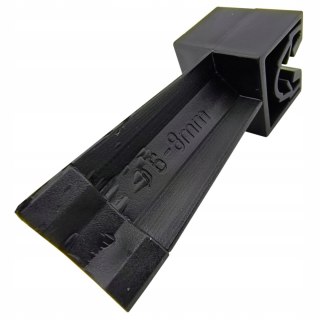 Słupek odgromowy czarny M6 do zwodów poziomych montaż 6-8mm Instar 880-S1CZ