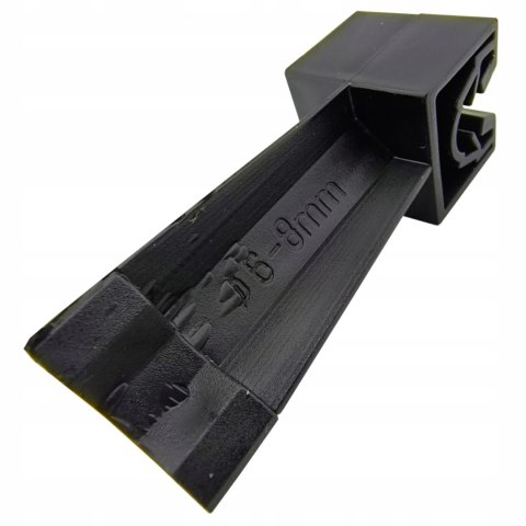 Słupek odgromowy czarny M6 do zwodów poziomych montaż 6-8mm Instar 880-S1CZ