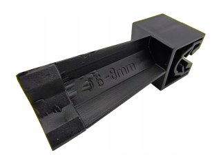 Słupek odgromowy czarny M6 do zwodów poziomych montaż 6-8mm Instar 880-S1CZ