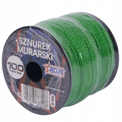 Sznurek murarski 100 m zielony wytrzymały odporny precyzyjny STAR 0-100