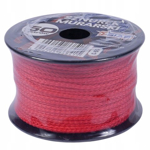 Sznurek murarski 50 m czerwony wytrzymały odporny precyzyjny STAR 0-50