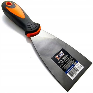 Szpachelka malarska 2,5" (6,35 cm) stalowe ostrze uchwyt gumowy STAR 0668