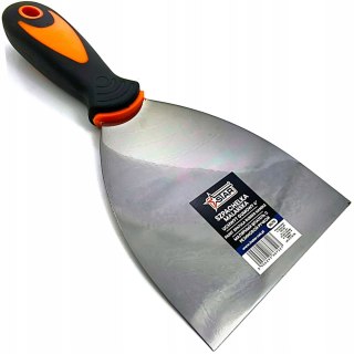 Szpachelka malarska 4" (10,16 cm) stalowe ostrze uchwyt gumowy STAR 0670