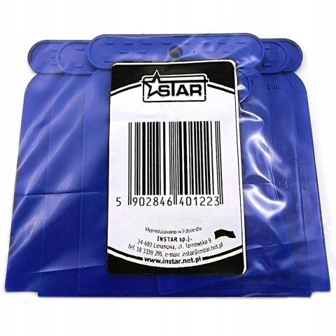 Szpachelki japonki plastikowe zestaw 4szt do mas klejów szpachli STAR 901