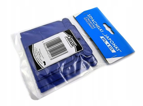 Szpachelki japonki plastikowe zestaw 4szt do mas klejów szpachli STAR 901