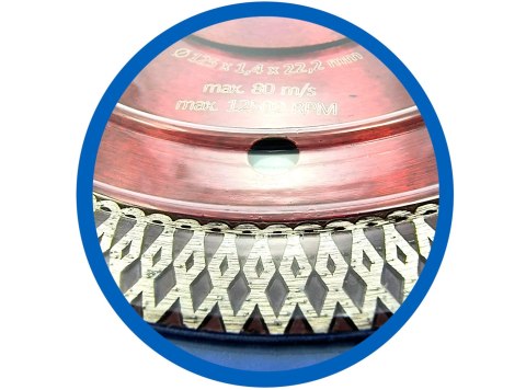 Tarcza diamentowa do cięcia 125x1mm typ warkocz precyzyjna STAR 51-0192