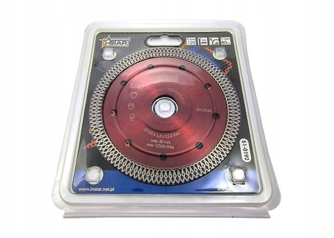 Tarcza diamentowa do cięcia 125x1mm typ warkocz precyzyjna STAR 51-0192