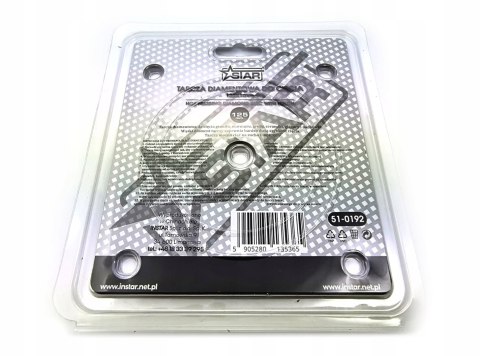 Tarcza diamentowa do cięcia 125x1mm typ warkocz precyzyjna STAR 51-0192