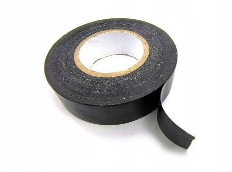 Taśma izolacyjna czarna 19mm x 20m z PCV do przewodów kabli STAR 42-9501