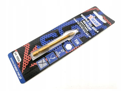 Wiertło do szkła i glazury 4mm krzyżowy grot ostrze z węglika STAR 44-9004