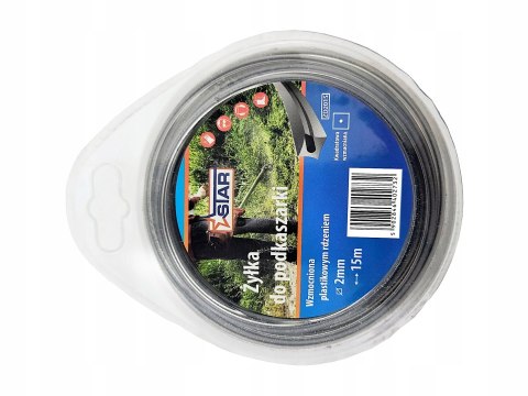 Żyłka do podkaszarki 2,4 mm wzmacniana rdzeniem plastikowym STAR ZD2415
