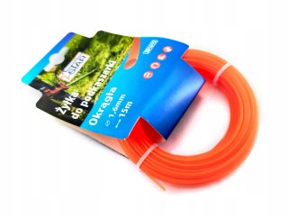 Żyłka do podkaszarki okrągła 2,0mm x 15mb pomarańczowa STAR ZO2015