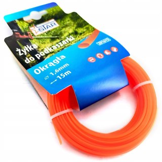 Żyłka do podkaszarki okrągła 2,4mm x 15mb pomarańczowa STAR ZO2415