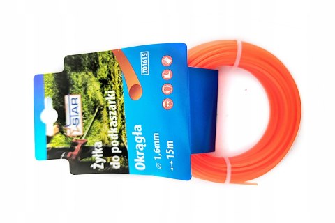 Żyłka do podkaszarki okrągła 3,0mm x 15mb pomarańczowa STAR ZO3015